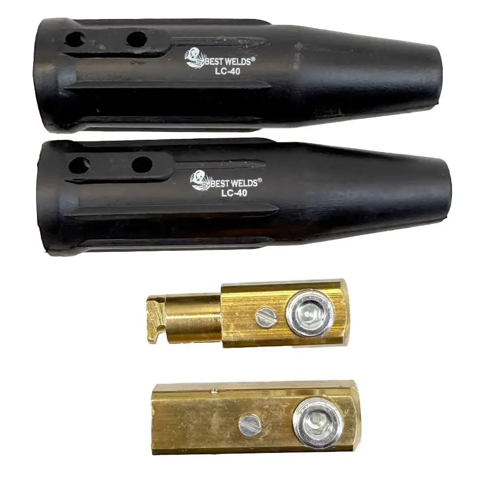 BEST WELDS 900-LC-40 - Cable Connector, LC40 Male/Female, Ball Point Connection, 1/0-2/0
