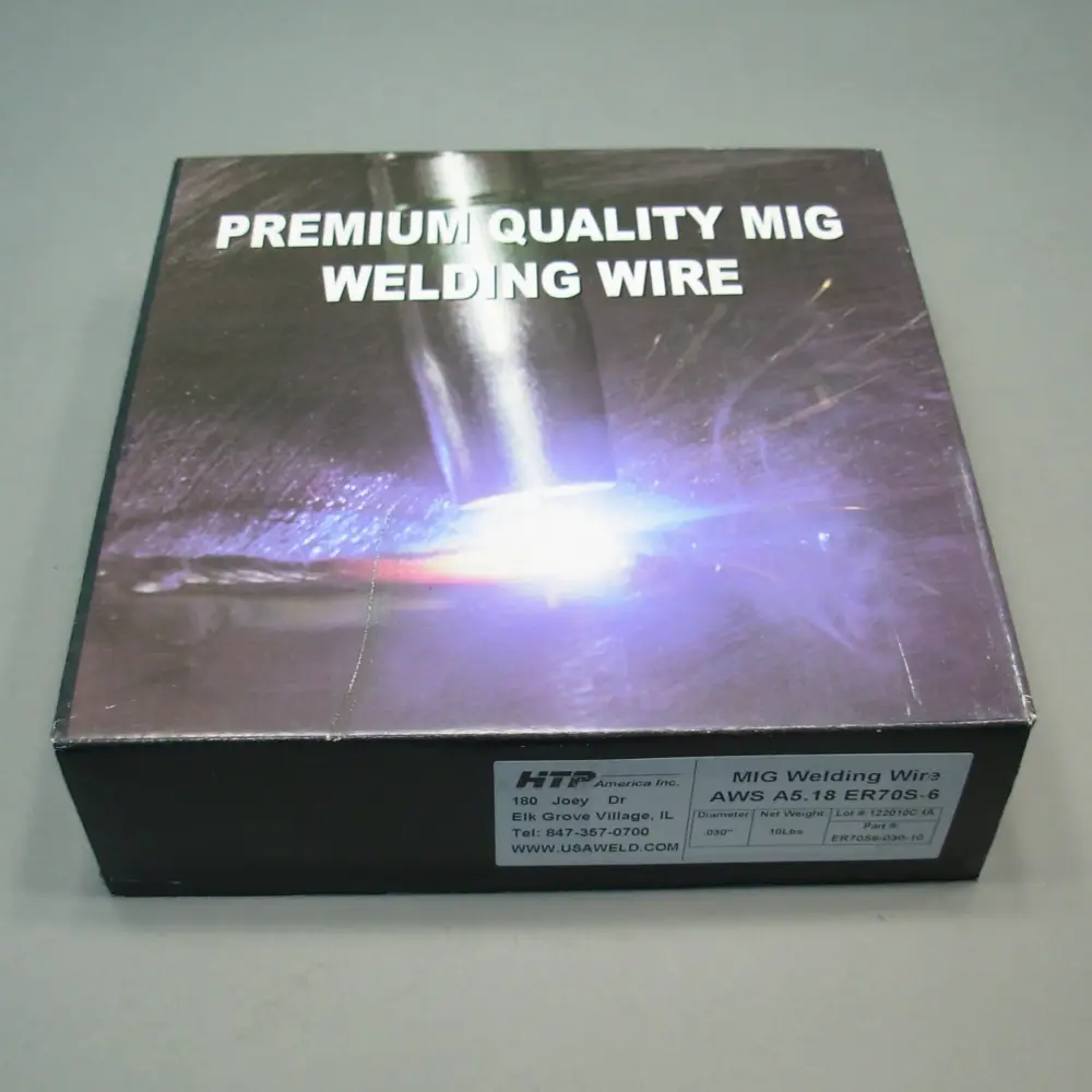 HTP® America ER70S-6 Mild Alloy MIG Welding Wire, 10 lb, 8" Spool, Mixed 2-Pack