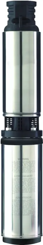 Flotec FP2212 Well Pump, 1-Phase, 10 , 230 V, 0.5 hp, 1-1/4 Connection, 150 ft Max Head, 13.6 gpm, Stainless Chromed