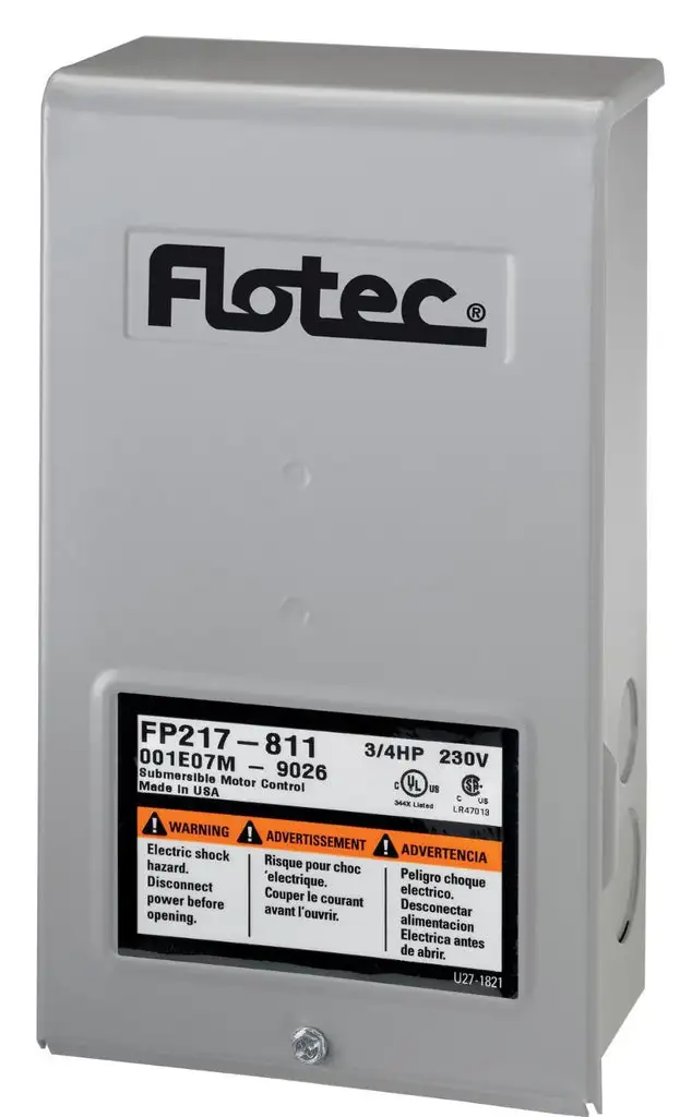 1 HP Well Pump Control Box Plumbing Replacement Part On Sale Flotec