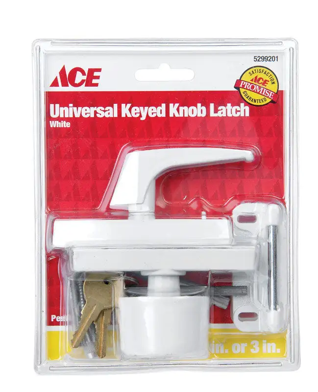 Ace White Brass Draw Tight Sash Lock 1 pk - Secure and Stylish Window Lock