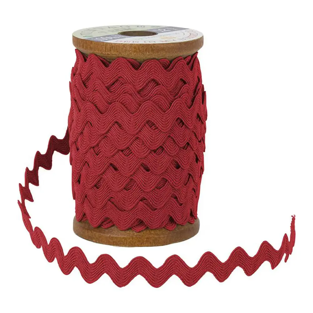 12 Yards Lori Holt Vintage Trim Red Rick Rack Small Schoolhouse Timber Spool STVT-33031